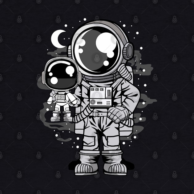 astronaut with doll by Mako Design 